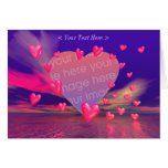 Hover Hearts (photo frame) Card
