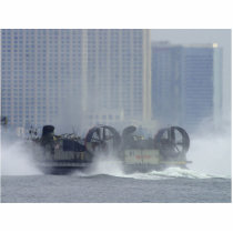 Hovercraft Ship photo sculptures