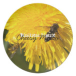 Hoverflies on Dandelions; Promotional Party Plates