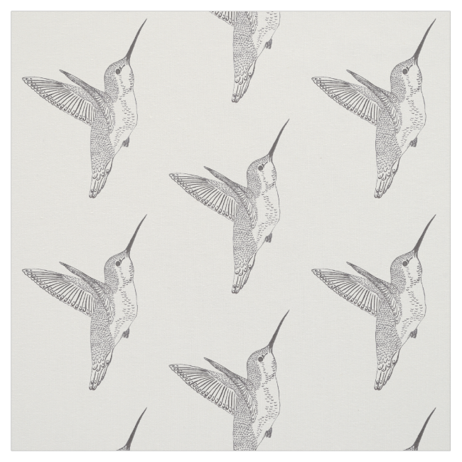 Hovering Hummingbirds Print Fabric Hovering Hummingbirds Print Fabric