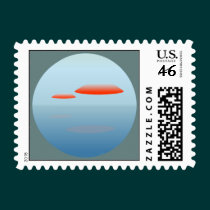 Hovering Ocean Saucers stamps