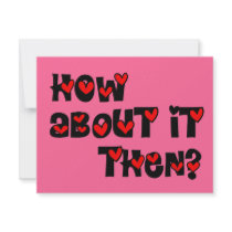 How About It Then? Hearts invitations