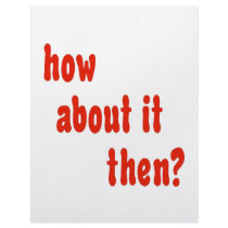 How About It Then? letterhead