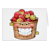 How about them apples?!  Happy Apples! Greeting Cards