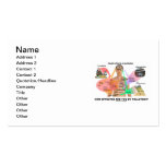 How Affected Are You By Pollution? (Physiology) Business Card Templates