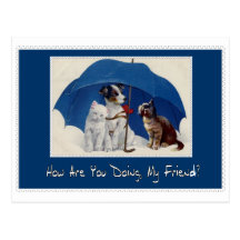 how are you doing my friend postcard?