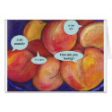 How are you feeling? Talking Peaches Talking Food cards by sharonfosterart How are you feeling? Talking Peaches Talking Food cards