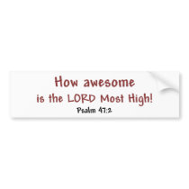 How Awesome (white) Bumper Sticker