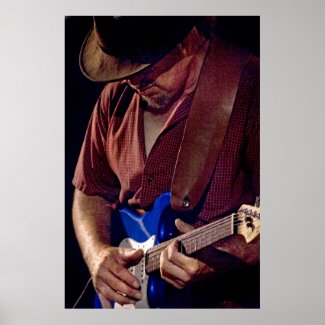 How Blue Can You Get - Blues Guitar Player Posters