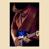 How Blue Can You Get  - Blues Guitar Player posters