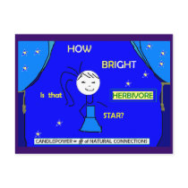How bright is that star? Postcard postcards