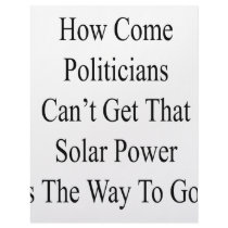 How Come Politicians Can't Get That Solar Power Is Custom Letterhead