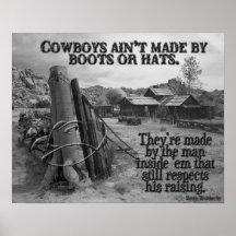How cowboys are made posters