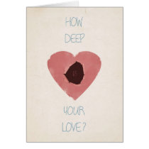 how deep is your love cards