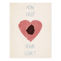 how deep is your love postcards