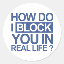 How do I block you Sticker