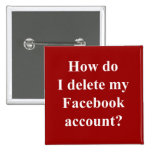 How do I delete my Facebook account? buttons