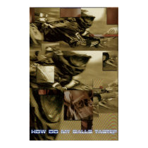 How do my balls taste posters