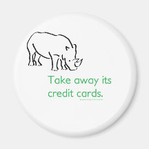 How do you stop a Rhino from Charging? Fridge Magnet
