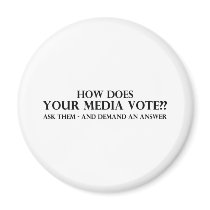 How Does Your Media Vote Refrigerator Magnets