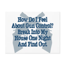 How I Feel About Gun Control postcards