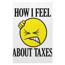 How I Feel About Taxes Stationery Design