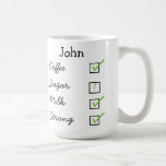 How I like my coffee personalized mug