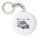 How I Roll Ambulance Keychain