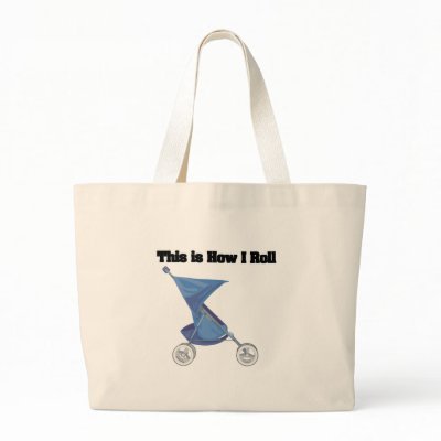 How I Roll (Baby Stroller) Tote Bag by doonidesigns