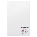 How I Roll Big Snowball Customized Stationery