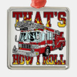 How I Roll Fire Truck Christmas Tree Ornament