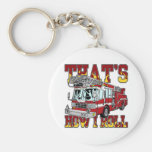 How I Roll Fire Truck Key Chain