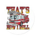 How I Roll Fire Truck stickers by FireFighters How I Roll Fire Truck stickers