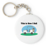 How I Roll (Golf Cart) Key Chains
