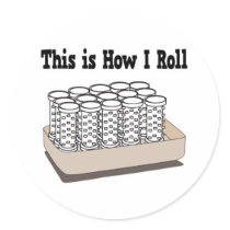 How I Roll Hair Curlers stickers