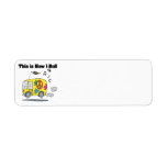 How I Roll (Hippie Van) Custom Return Address Labels