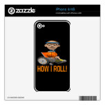 How I Roll iPhone 4S Skin