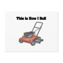 How I Roll (Lawn Mover) Post Card