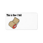 How I Roll Mail Packing Tape Address Label