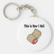 How I Roll Mail Packing Tape Keychains