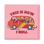 How I Roll Mom Minivan Magnet