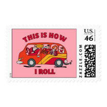 How I Roll Mom Minivan Postage