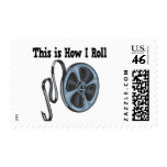 How I Roll Movie Film Tape Stamp