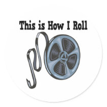How I Roll Movie Film Tape stickers