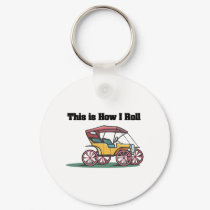 How I Roll (Old-fashioned Buggy/Car) keychains by doonidesigns How I Roll (Old-fashioned Buggy/Car) keychains