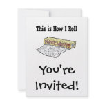 How I Roll Plastic Wrap Custom Invitations