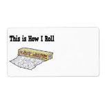 How I Roll Plastic Wrap Personalized Shipping Labels