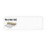 How I Roll Plastic Wrap Custom Return Address Label