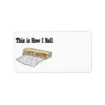 How I Roll Plastic Wrap Personalized Address Label