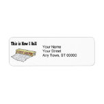 How I Roll Plastic Wrap Custom Return Address Labels
